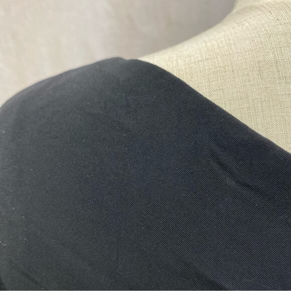 Kay Unger black ruched A Line knee length open back evening dress size 10 - Picture 4 of 15